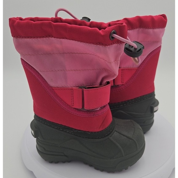 COLUMBIA Kids Pink Powderbug Plus II *NWOB* Toddler Kids SLIP ON Snow Boot Sz 6 - Picture 6 of 13